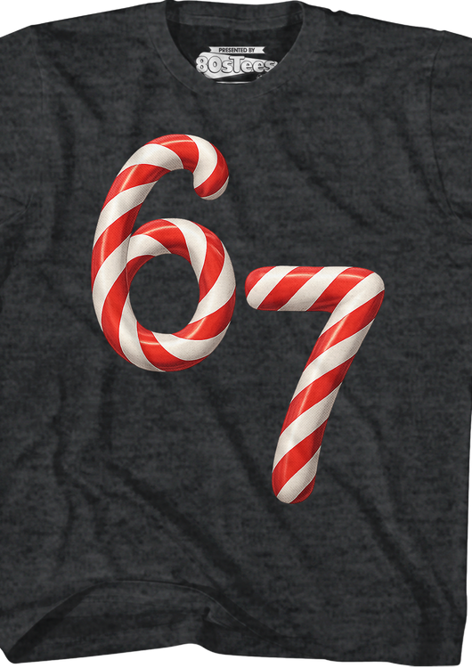 Youth 67 Peppermint Candy Canes Shirt - main product image