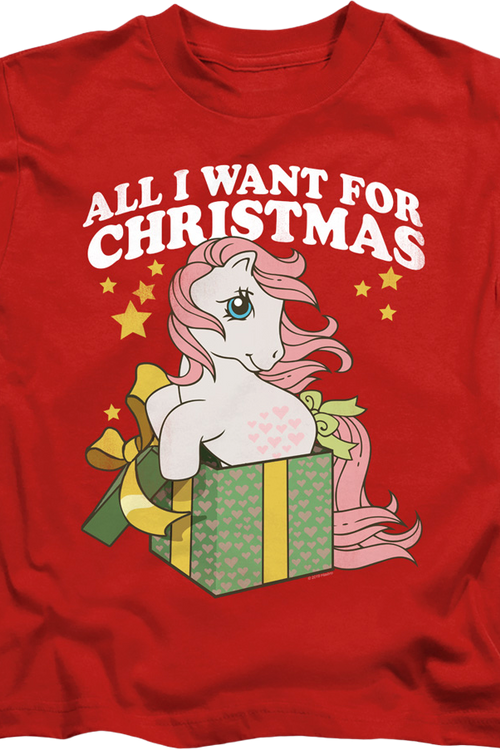 Youth All I Want For Christmas My Little Pony Shirtmain product image