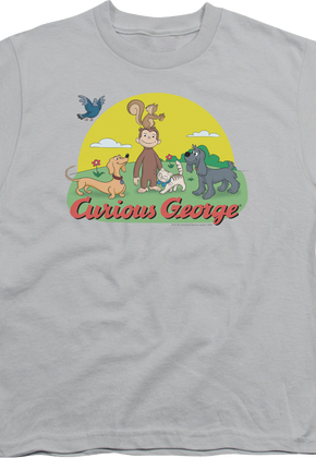 Youth Animal Friends Curious George Shirt