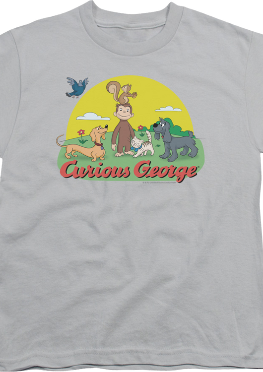 Youth Animal Friends Curious George Shirt - main product image