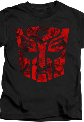 Youth Autobot Logo Illustrations Transformers Shirt