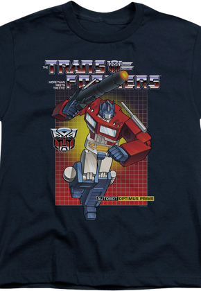 Youth Autobot Optimus Prime Transformers Shirt