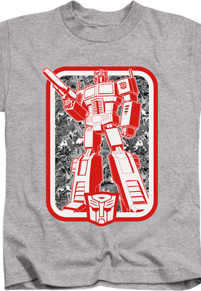 Youth Autobots Leader Optimus Prime Transformers Shirt