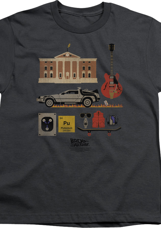 Youth Back To The Future Items Shirt - main product image
