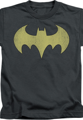 Youth Batgirl Distressed Logo Shirt
