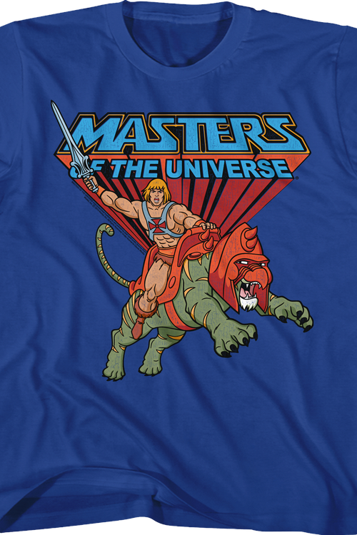 Youth Battle Cat and He-Man Masters of the Universe Shirtmain product image