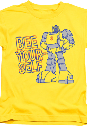 Youth Bee Yourself Bumblebee Transformers Shirt