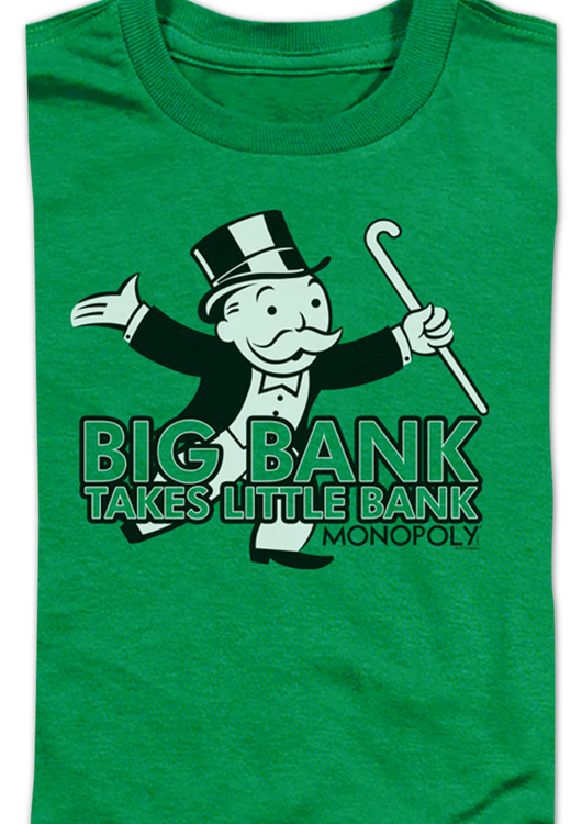 Youth Big Bank Takes Little Bank Monopoly Shirt - main product image