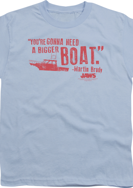 Youth Bigger Boat Jaws Shirt - main product image