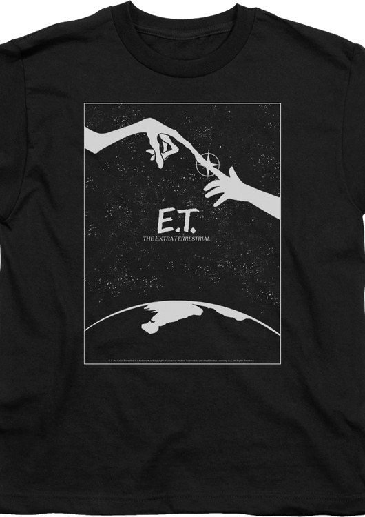 Youth Black and White Movie Poster ET Shirt - main product image