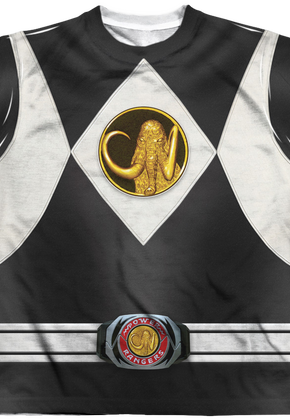 Youth Black Ranger Sublimation Costume Shirt