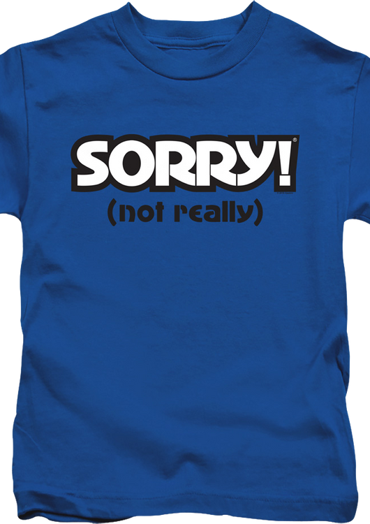 Youth Blue Sorry Shirt - main product image
