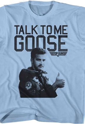 Youth Blue Talk To Me Goose Top Gun Shirt