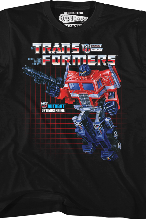 Youth Box Art Optimus Prime Shirtmain product image