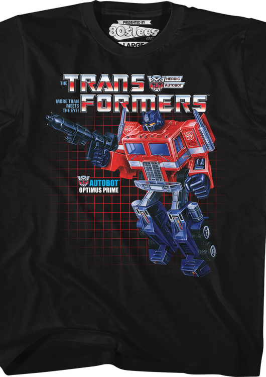 Youth Box Art Optimus Prime Shirt - main product image