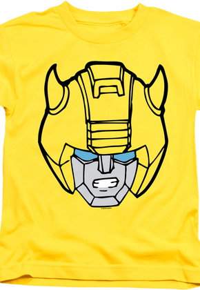 Youth Bumblebee Head Shot Transformers Shirt