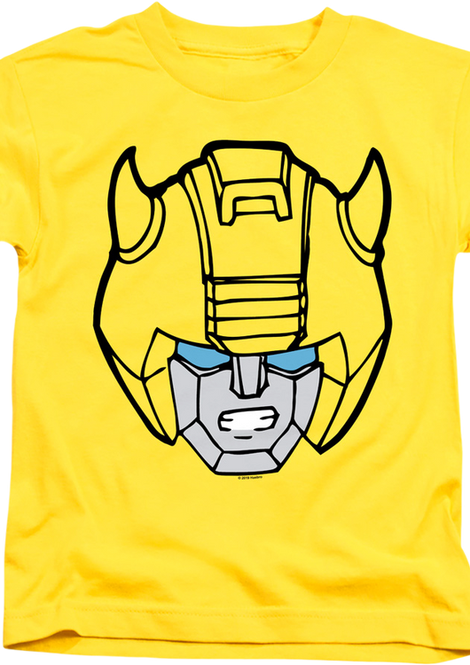 Youth Bumblebee Head Shot Transformers Shirt - main product image