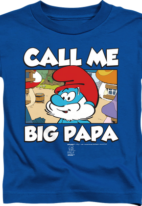 Youth Call Me Big Papa Smurfs Shirt