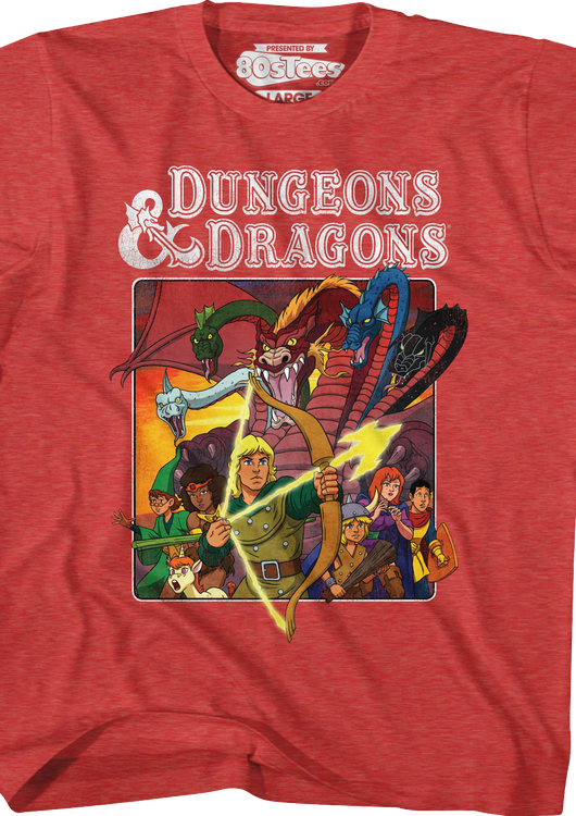 Youth Cartoon Characters Dungeons & Dragons Shirt - main product image