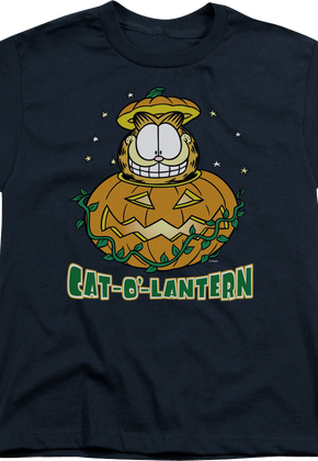 Youth Cat-O'-Lantern Garfield Shirt