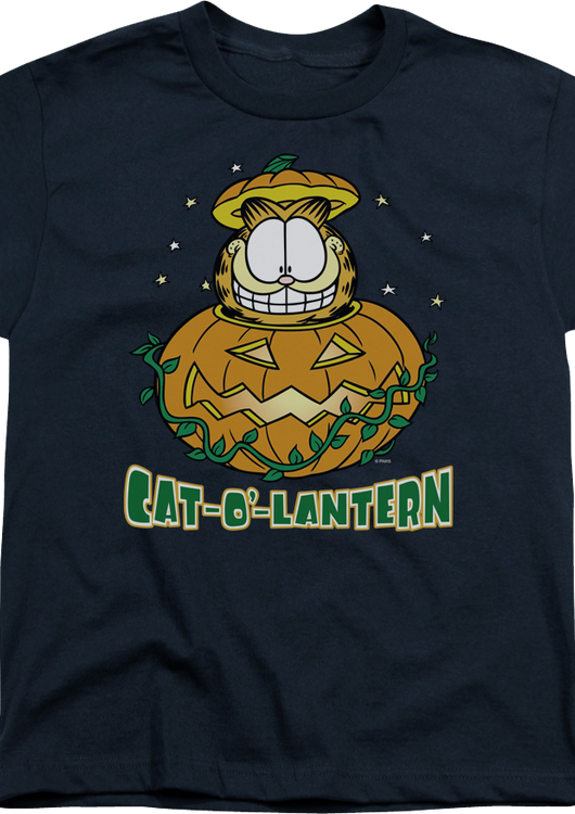 Youth Cat-O'-Lantern Garfield Shirt - main product image