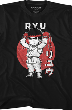 Youth Chibi Ryu Street Fighter Shirt