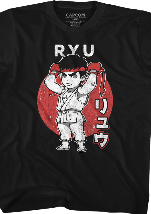 Youth Chibi Ryu Street Fighter Shirt - main product image