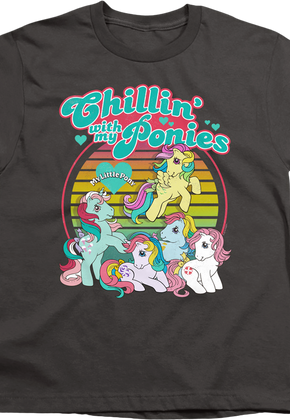 Youth Chillin' With My Ponies My Little Pony Shirt