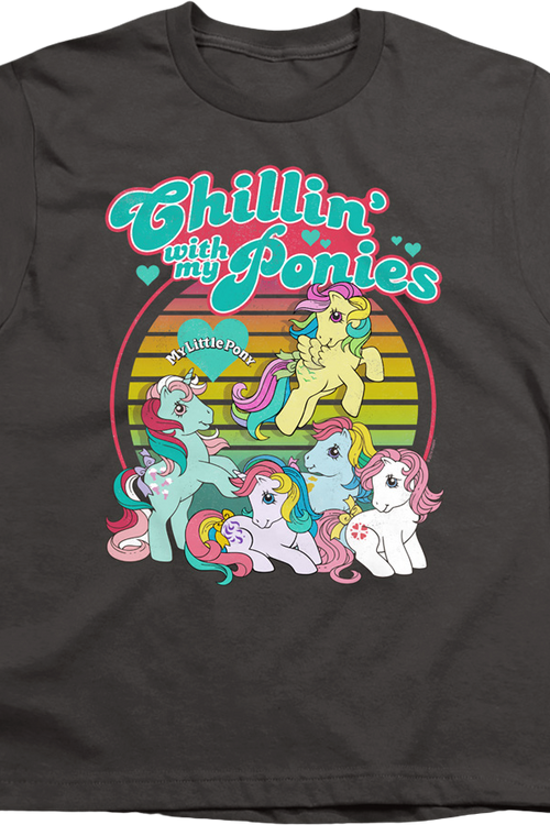 Youth Chillin' With My Ponies My Little Pony Shirtmain product image