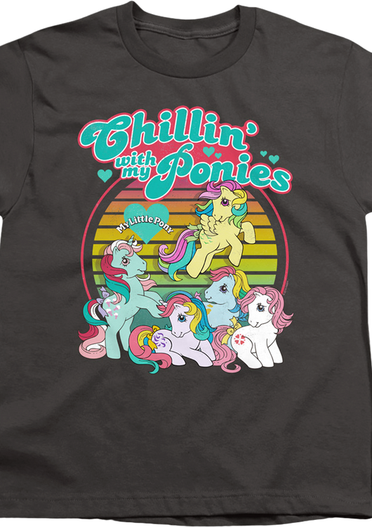 Youth Chillin' With My Ponies My Little Pony Shirt - main product image