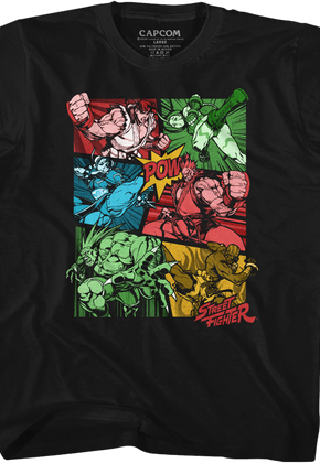 Youth Comic Book Action Street Fighter Shirt