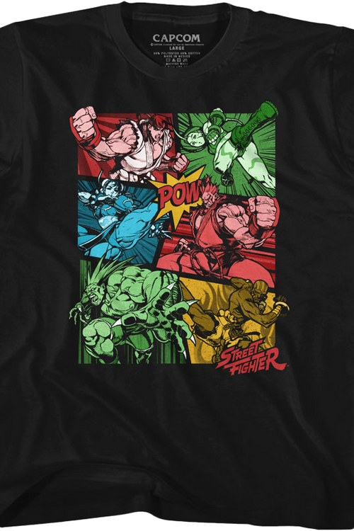 Youth Comic Book Action Street Fighter Shirtmain product image