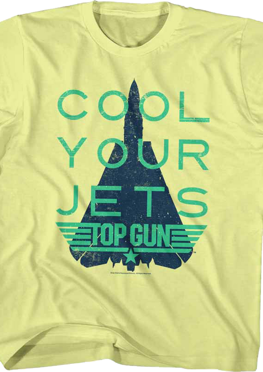 Youth Cool Your Jets Top Gun Shirt - main product image