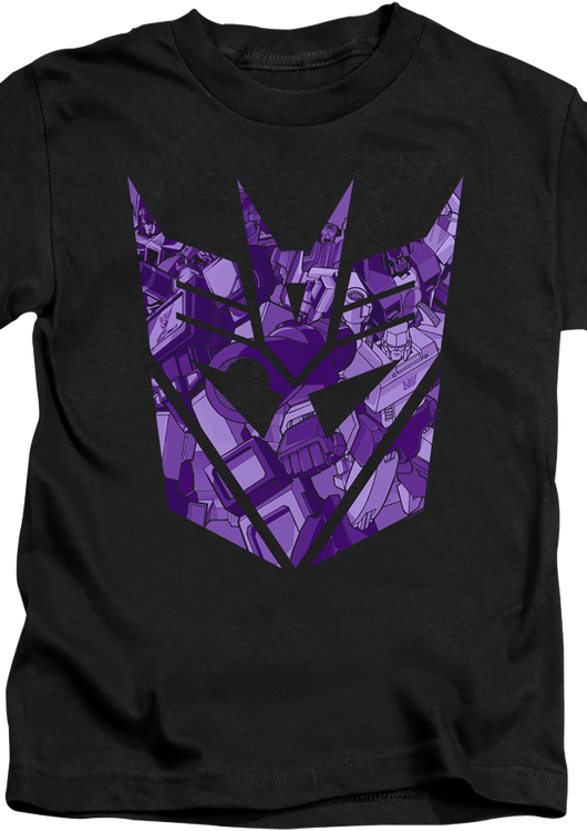 Youth Decepticon Logo Illustrations Transformers Shirt - main product image