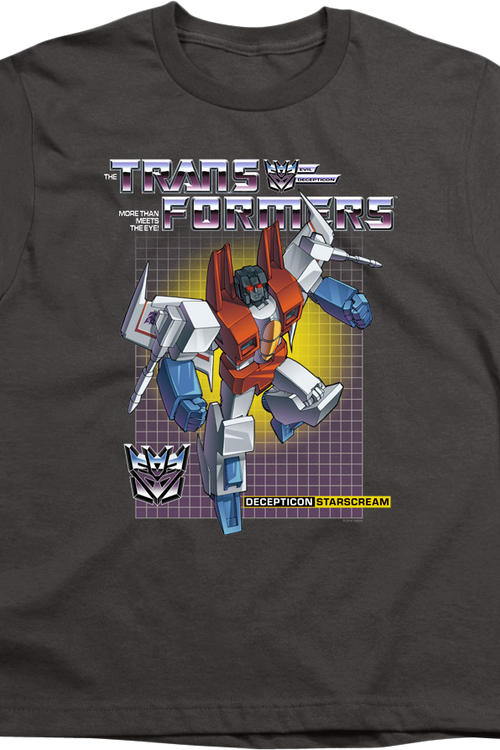 Youth Decepticon Starscream Transformers Shirtmain product image