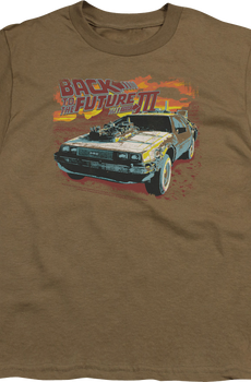 Youth DeLorean Back To The Future Part III Shirt