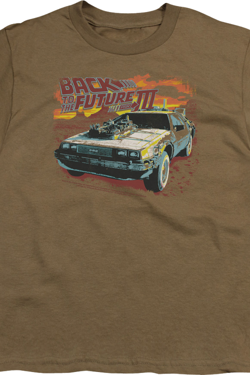 Youth DeLorean Back To The Future Part III Shirtmain product image