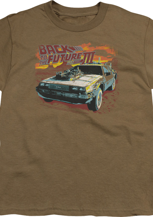 Youth DeLorean Back To The Future Part III Shirt - main product image