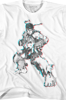 Youth Distorted Ryu Street Fighter Shirt