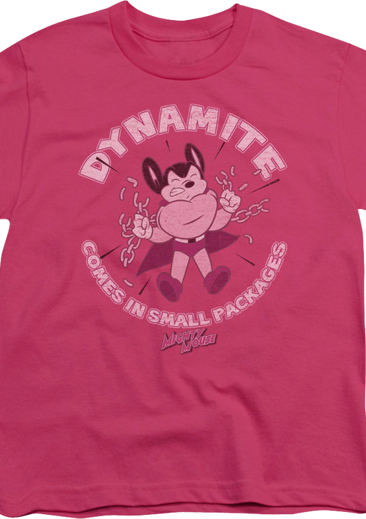 Youth Dynamite Comes In Small Packages Mighty Mouse Shirt - main product image