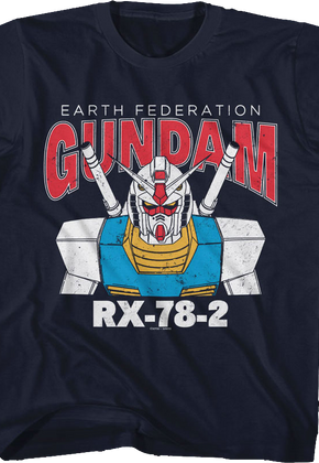 Youth Blue Earth Federation Gundam Shirt