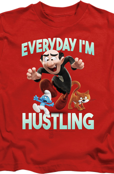 Youth Everyday I'm Hustling Smurfs Shirt