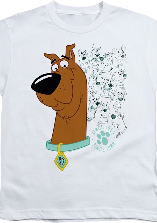 Youth Evolution Of Scooby-Doo Shirt - main product image