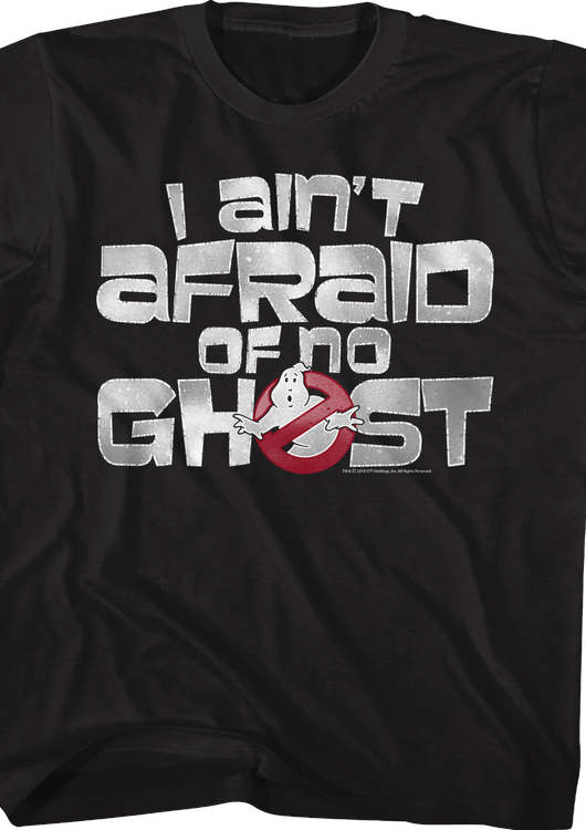 Youth Ghostbusters I Ain't Afraid Of No Ghost Shirt - main product image