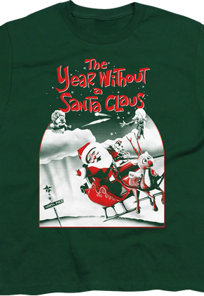Youth Green Poster The Year Without A Santa Claus Shirt