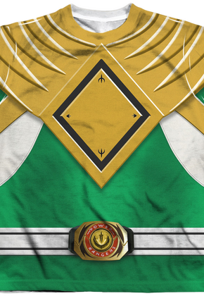 Youth Green Ranger Sublimation Costume Shirt