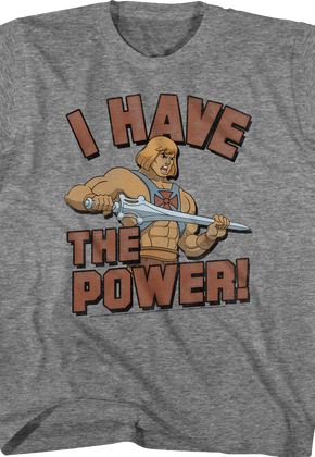 Youth He-Man I Have the Power Masters of the Universe Shirt