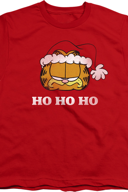 Youth Ho Ho Ho Garfield Christmas Shirtmain product image