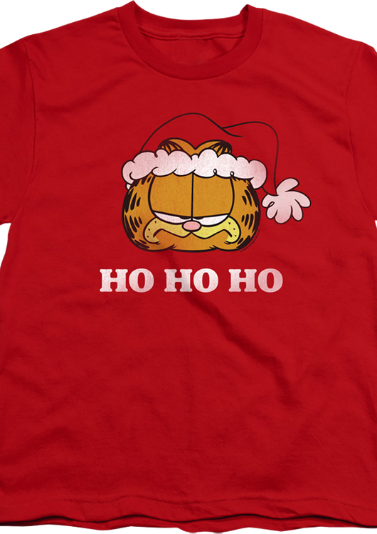 Youth Ho Ho Ho Garfield Christmas Shirt - main product image