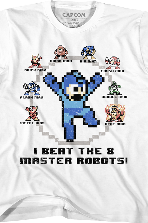 Youth I Beat The 8 Master Robots Mega Man Shirtmain product image